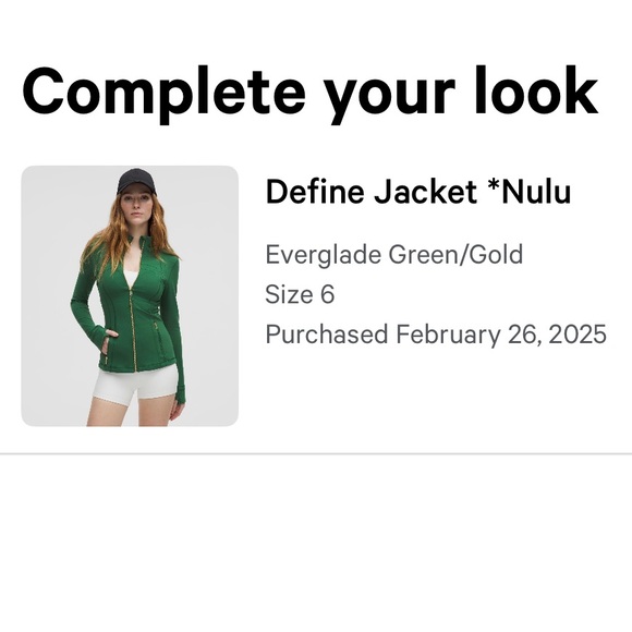 Lululemon Define Jacket Nulu in Everglade Green - Picture 2 of 4